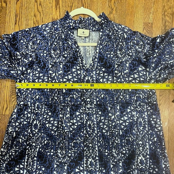 Tuckernuck XXL Crawford Dress Blue White Floral Ruffle Mini - Picture 8 of 8